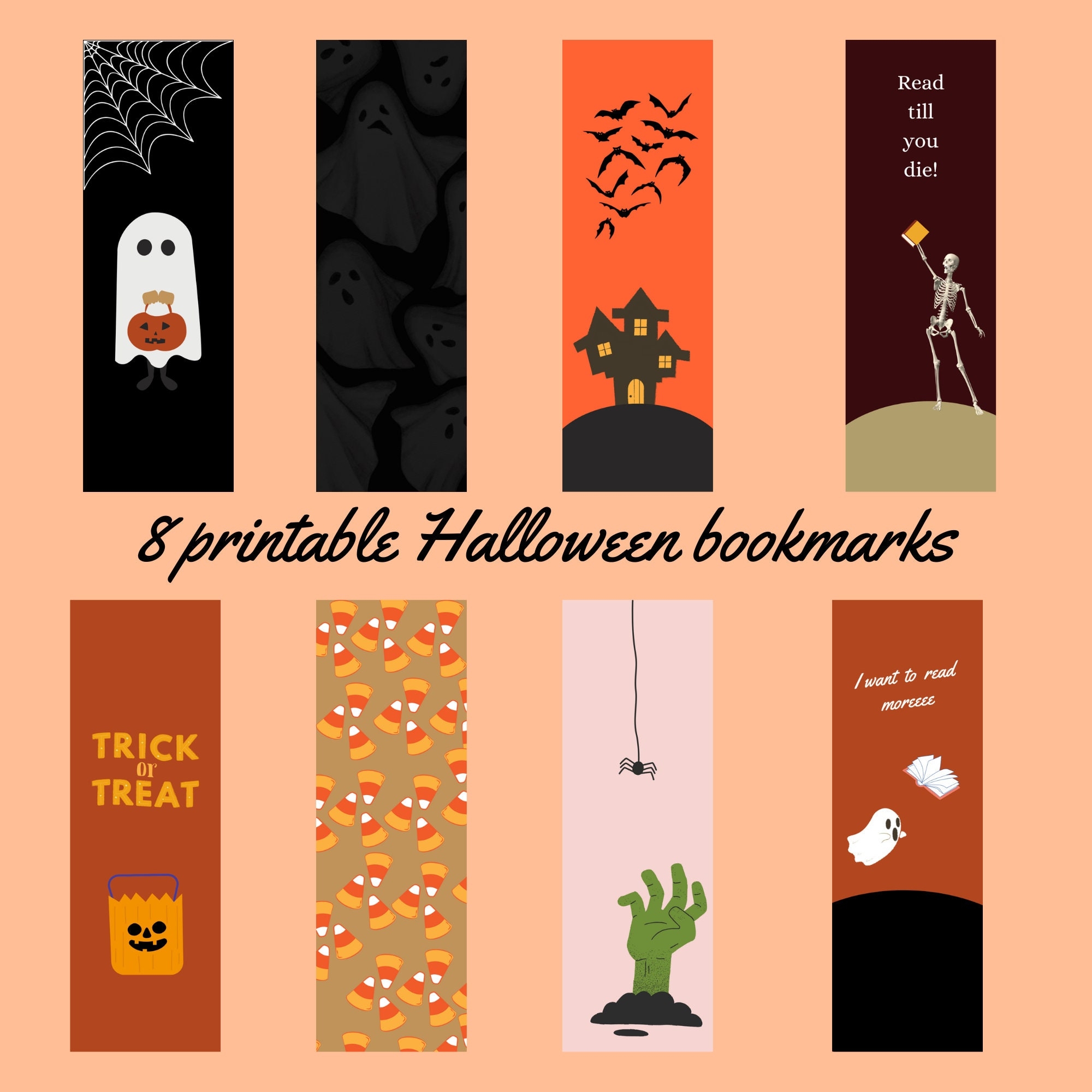 Free Printable Halloween Bookmarks