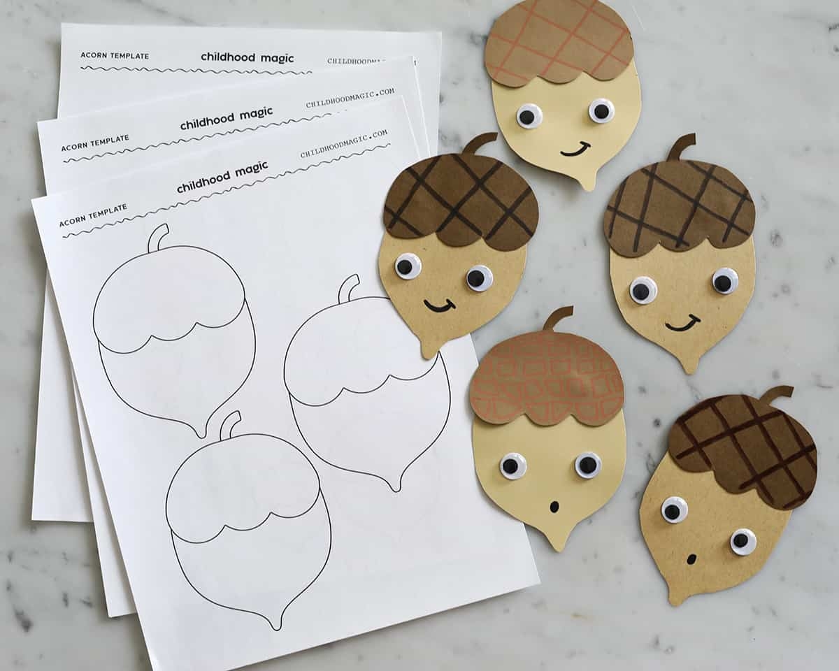 Free Printable Acorn Pattern
