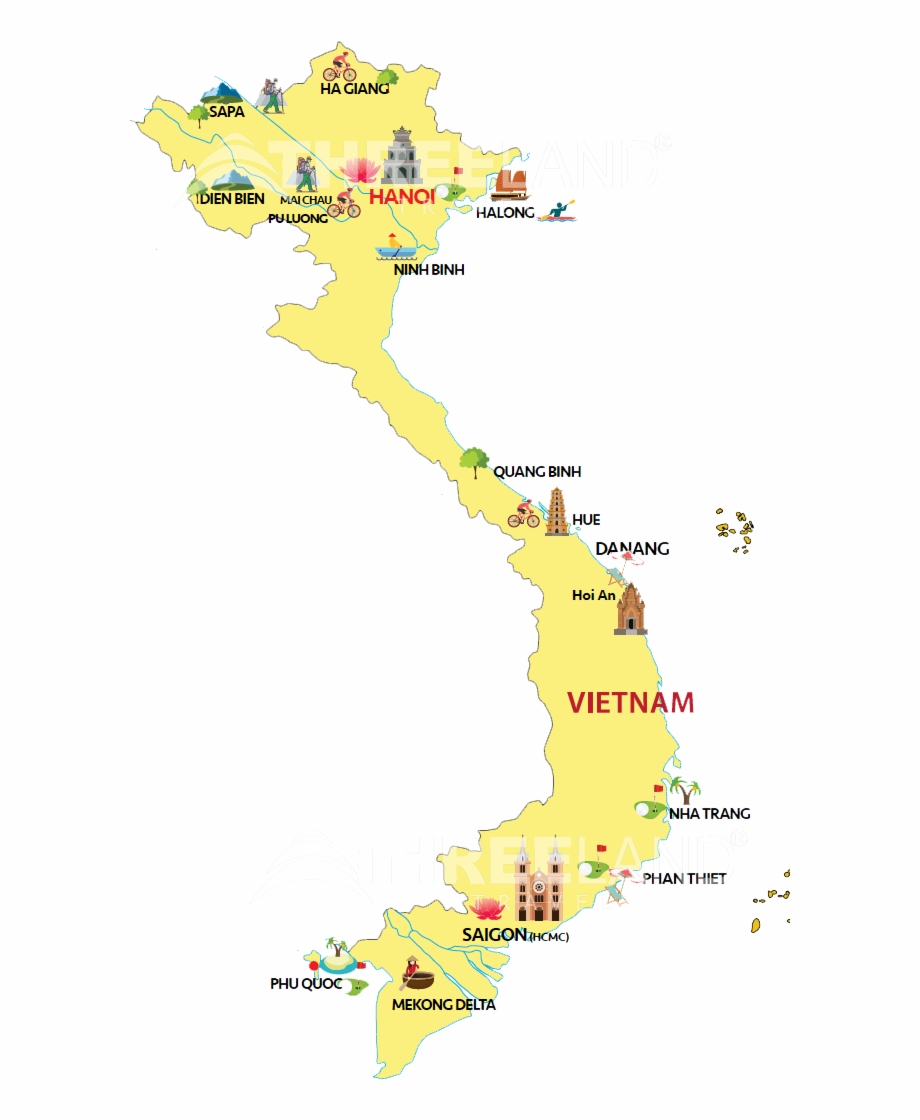 Activities Vietnam Map Vector Free Clip Art Library