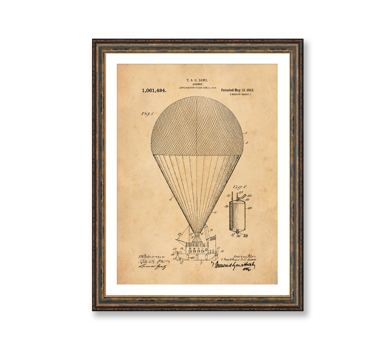 Large Free Printable Airship Patent