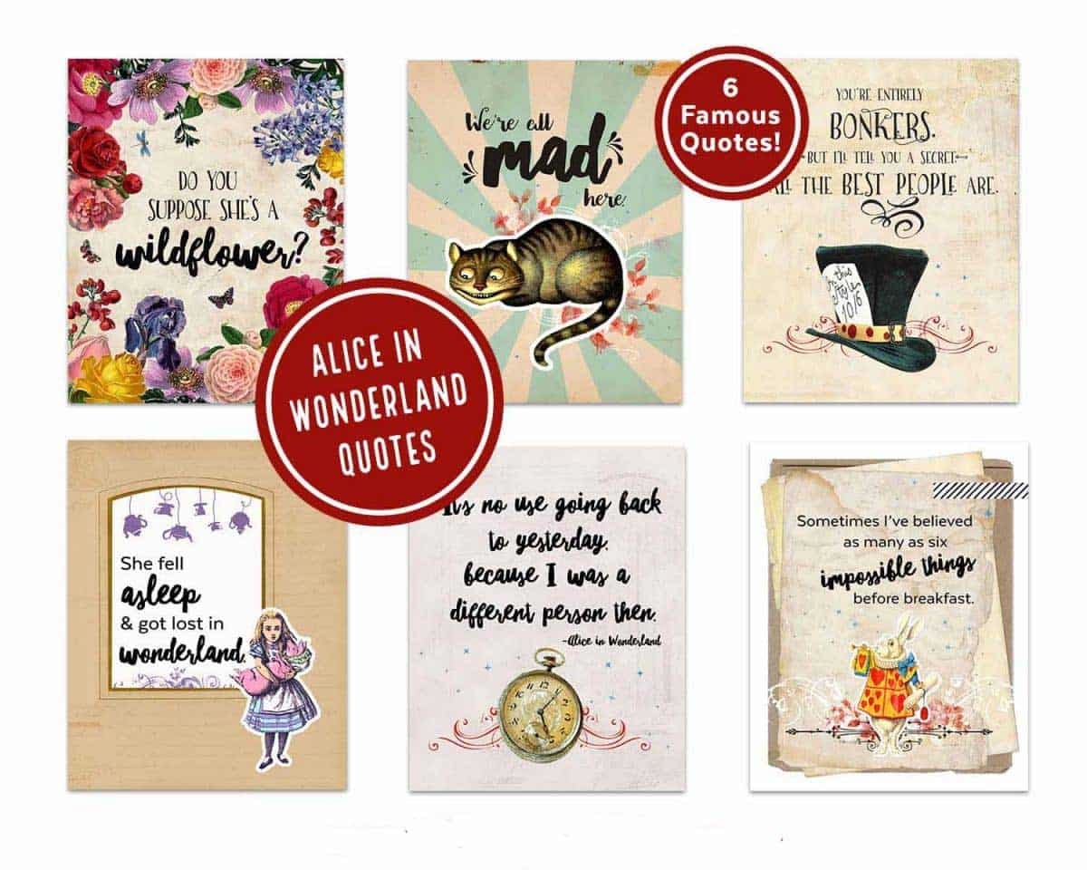 Alice In Wonderland Printables Ministering Printables