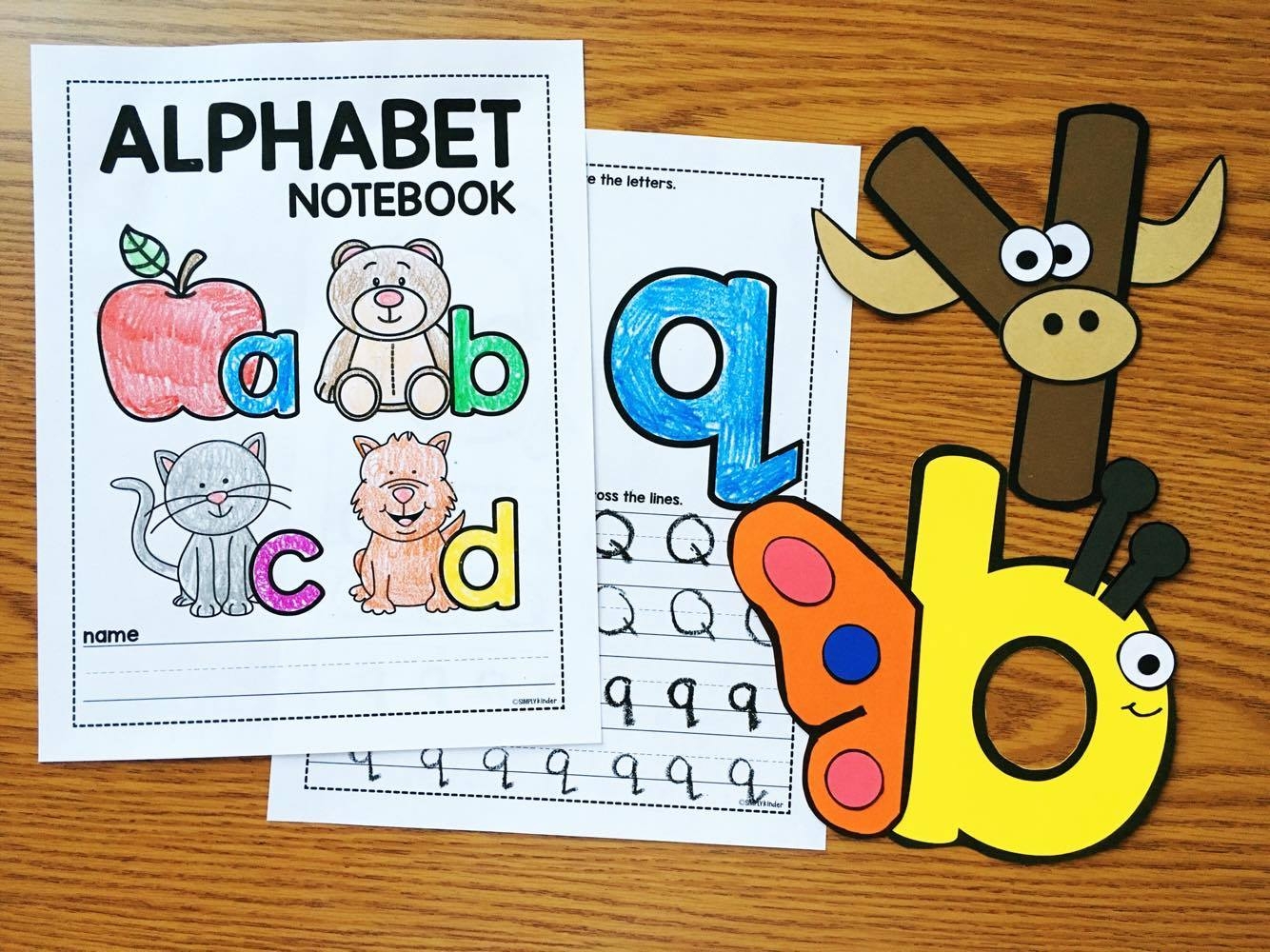 Alphabet Crafts Printables Notebooks Simply Kinder