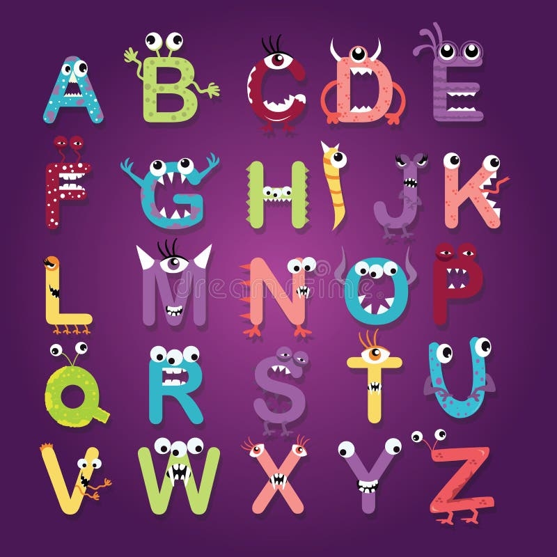 Alphabet Letters Monster Stock Illustrations 899 Alphabet Letters Monster Stock Illustrations Vectors Clipart Dreamstime