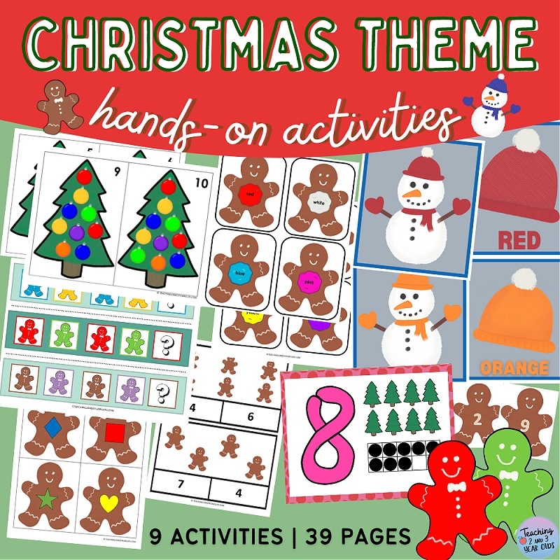 Free Preschool Christmas Activities Printables