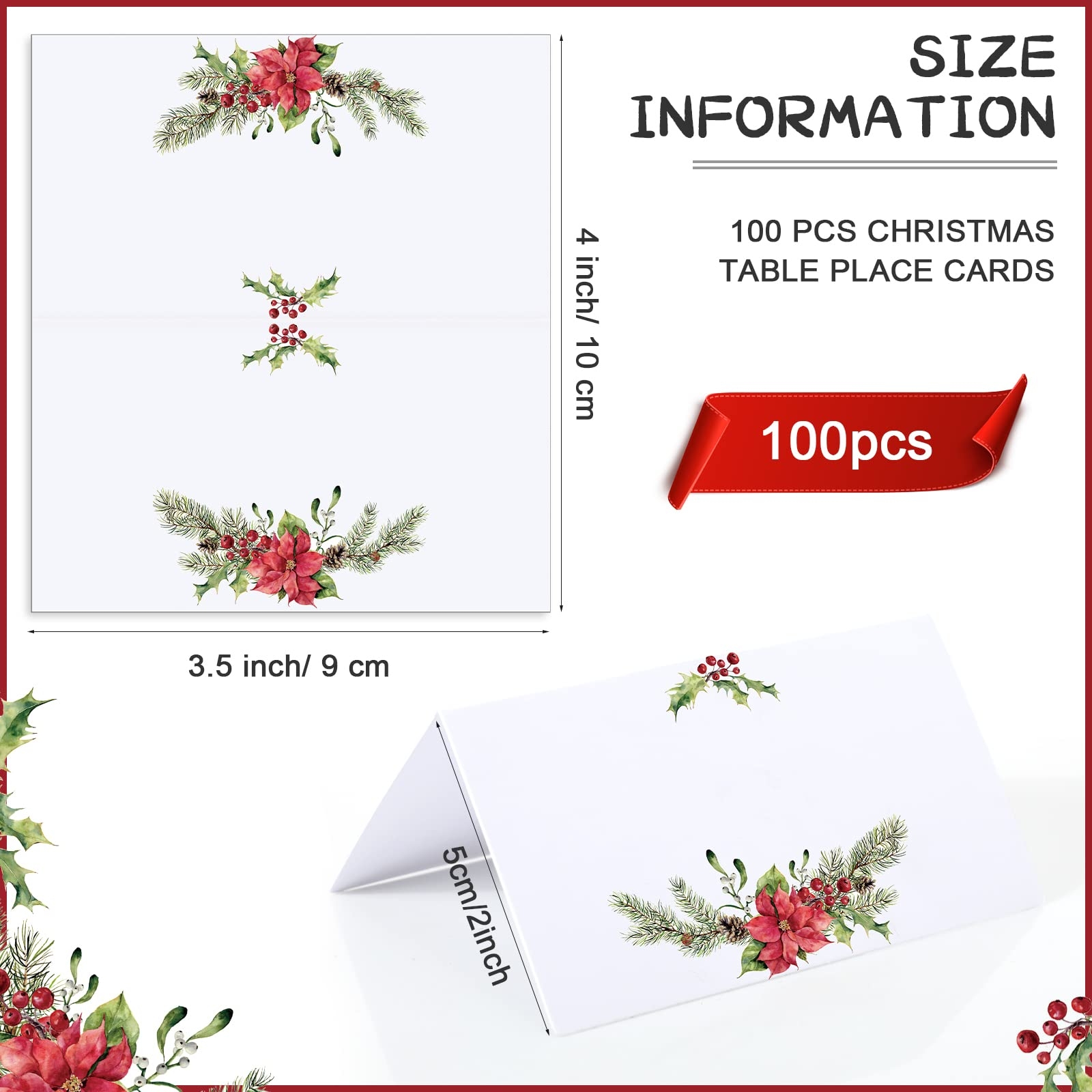 Free Printable Christmas Place Cards
