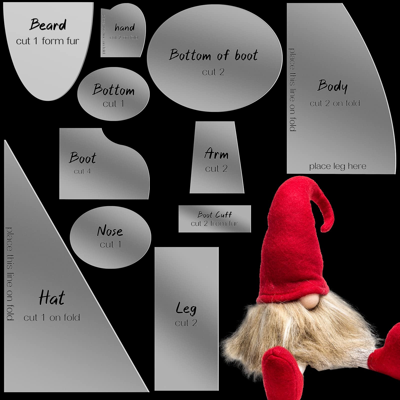 Printable Nordic Gnome Pattern Free