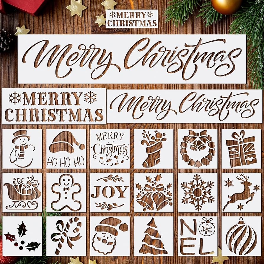 Merry Christmas Stencil Free Printable