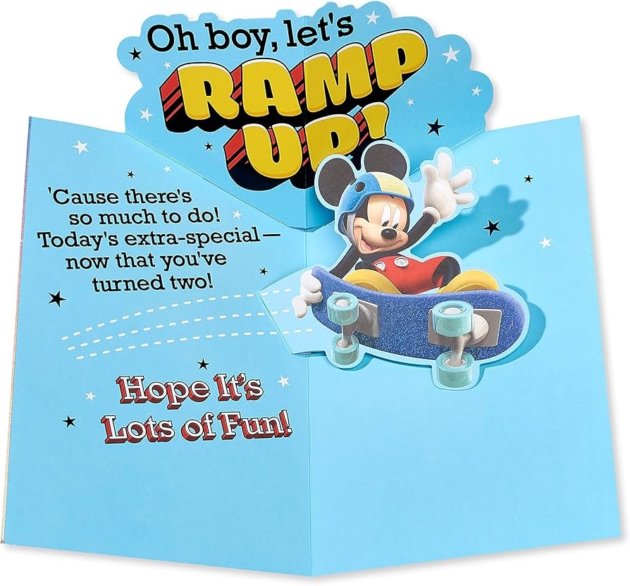 Amazon American Greetings 2nd Birthday Card Mickey Mouse Office Products