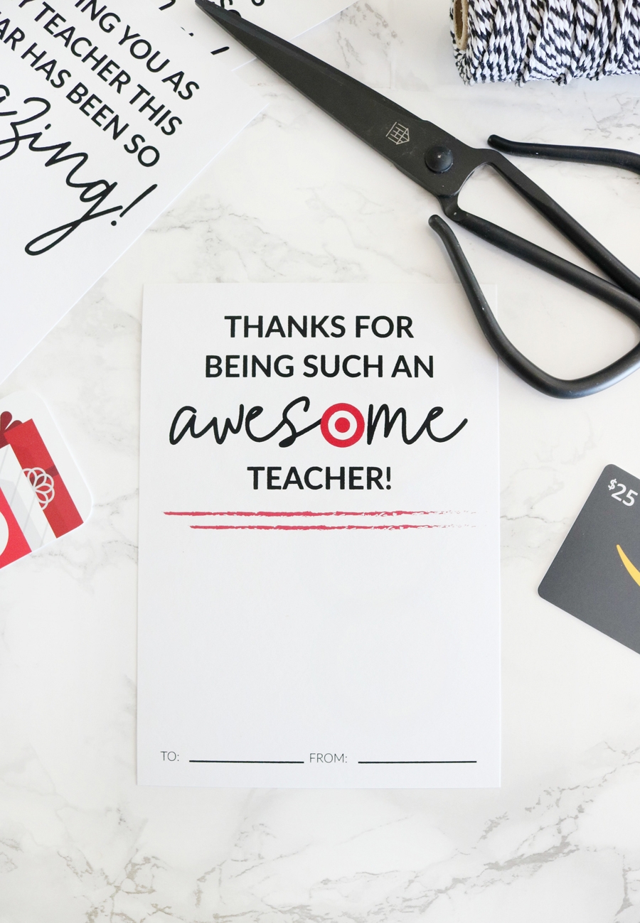 Amazon And Target Teacher Appreciation Printable Gift Card Holders The Crafted Sparrow