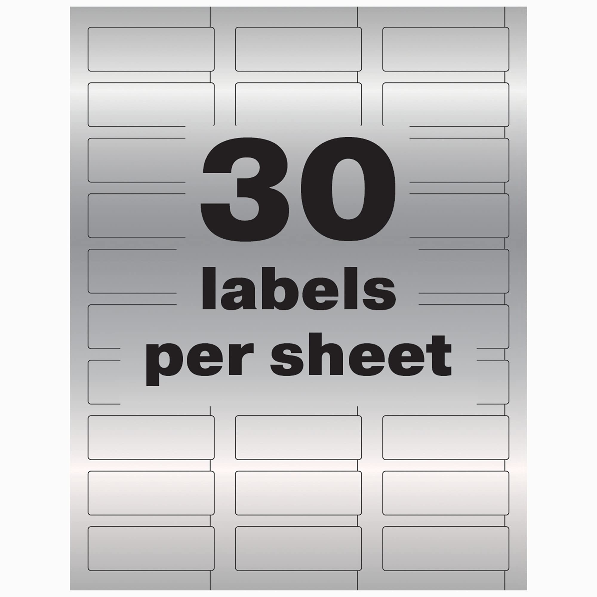 Amazon Avery Metallic Asset Tag Labels 3 4 X 2 Laser Printable Tags 240 Waterproof Labels 61524 Office Products
