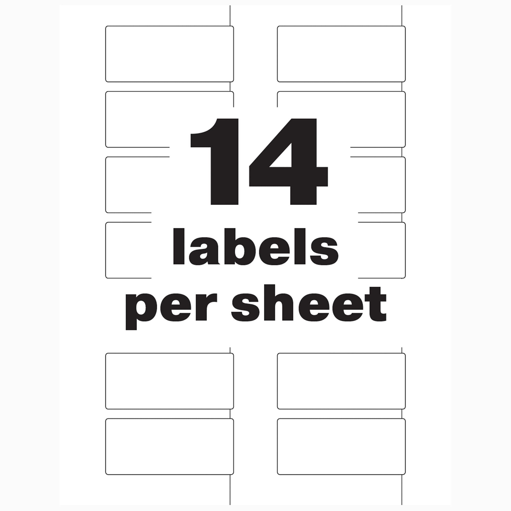 Amazon Avery White Asset Tag Labels 1 1 4 X 2 3 4 Tamper Evident Laser Printable Tags 112 Waterproof Labels 60536 Office Products