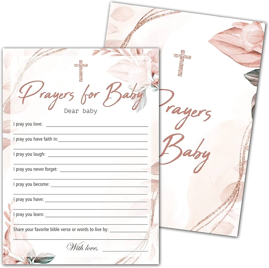 Prayers For Baby Free Printable