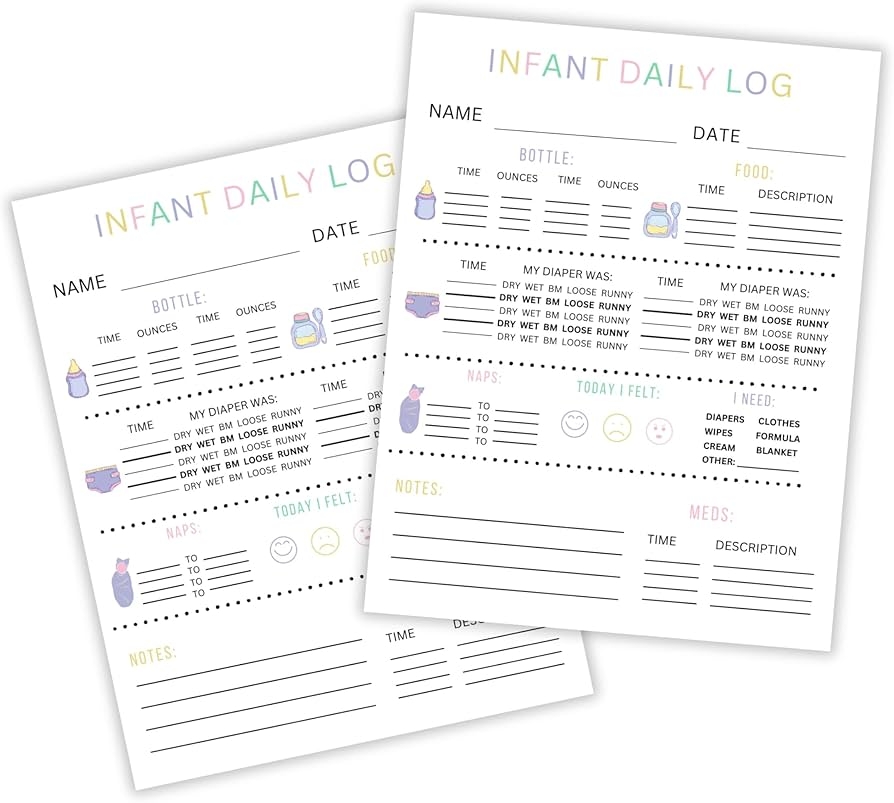 Free Printable Daily Infant Sheet