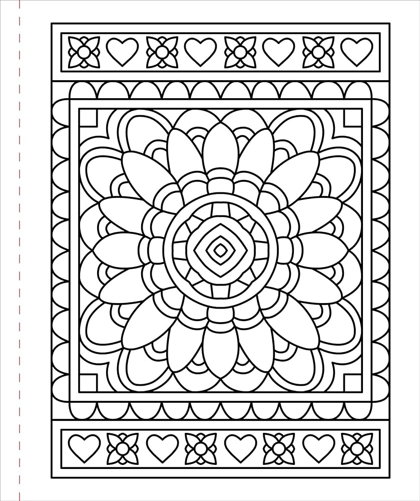 Amazon Large Print Coloring Book Color Me Calm 50 Big And Simple Designs 9781441343673 Peter Pauper Press Books