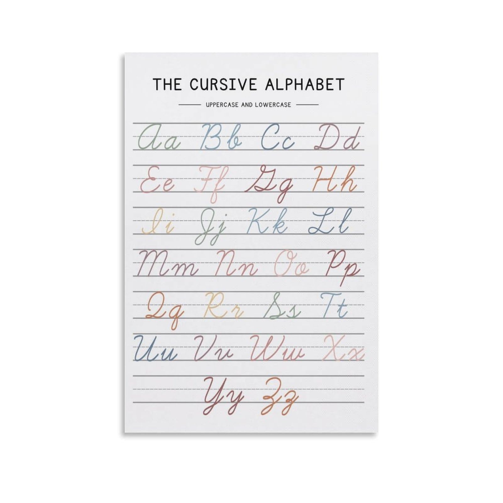 Free Printable Cursive Handwriting Chart