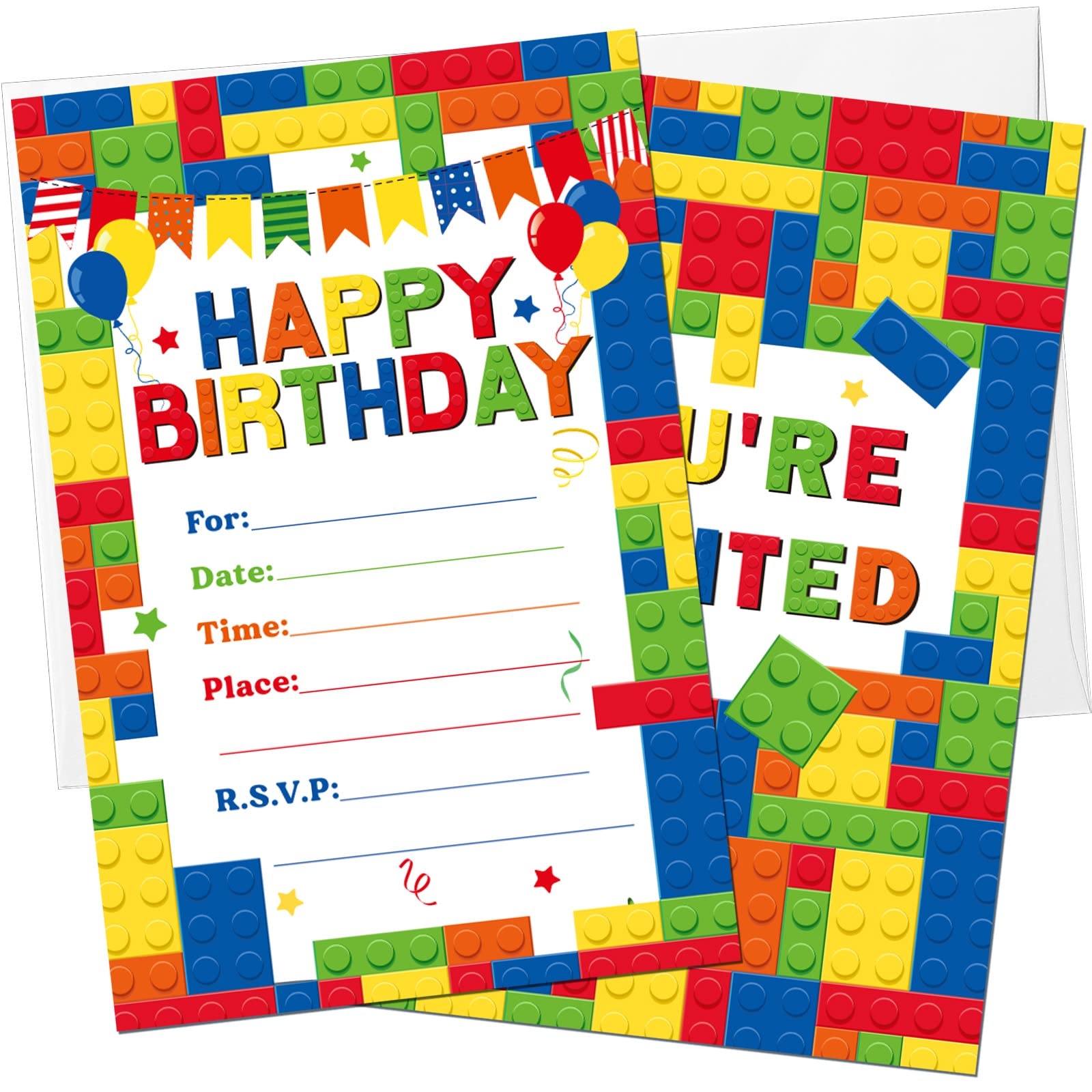 Free Printable Block Party Invitations