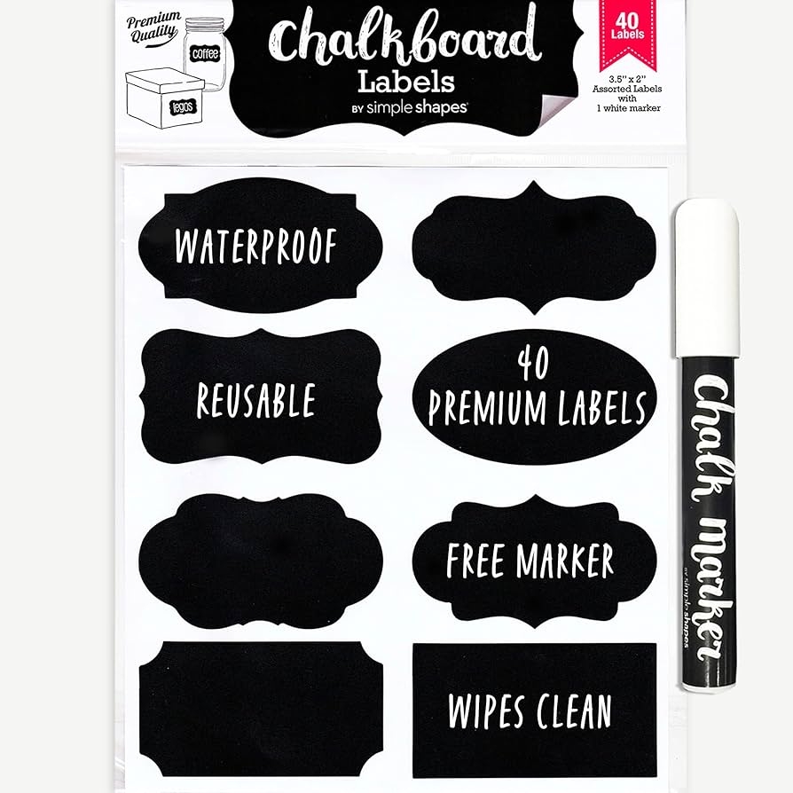 Free Printable Chalkboard Labels