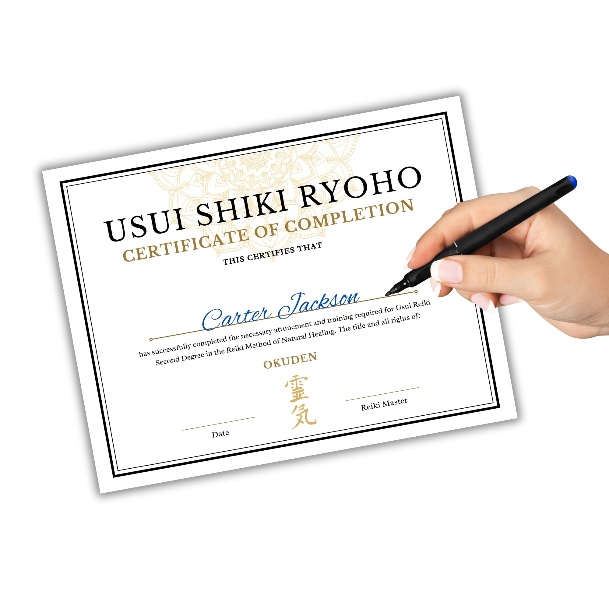 Free Printable Reiki Certificates