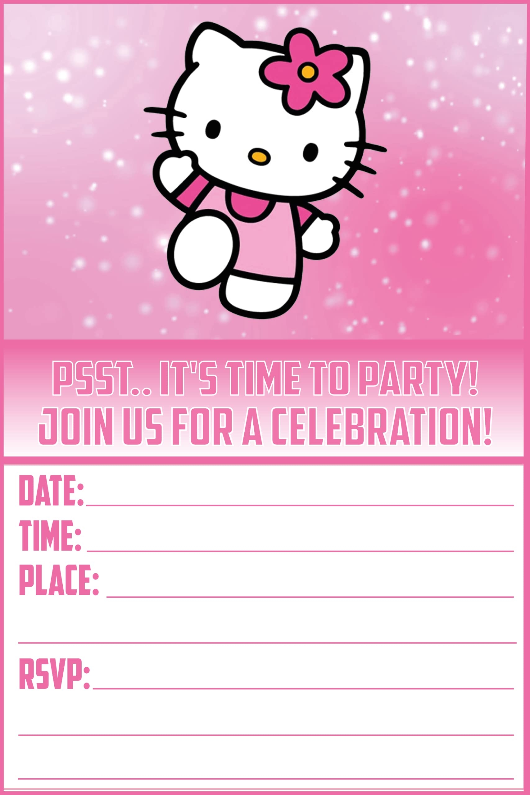 Hello Kitty Invitations Printable Free