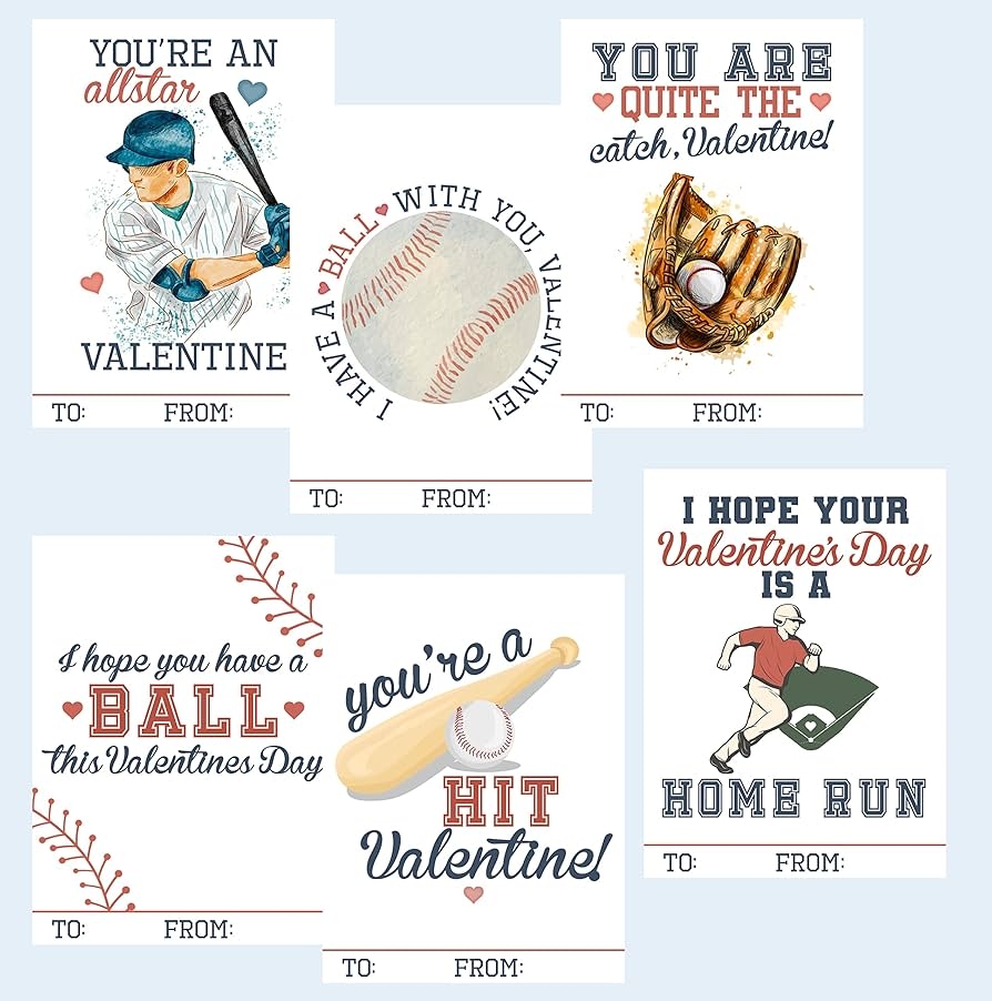 Free Printable Sports Themed Valentines