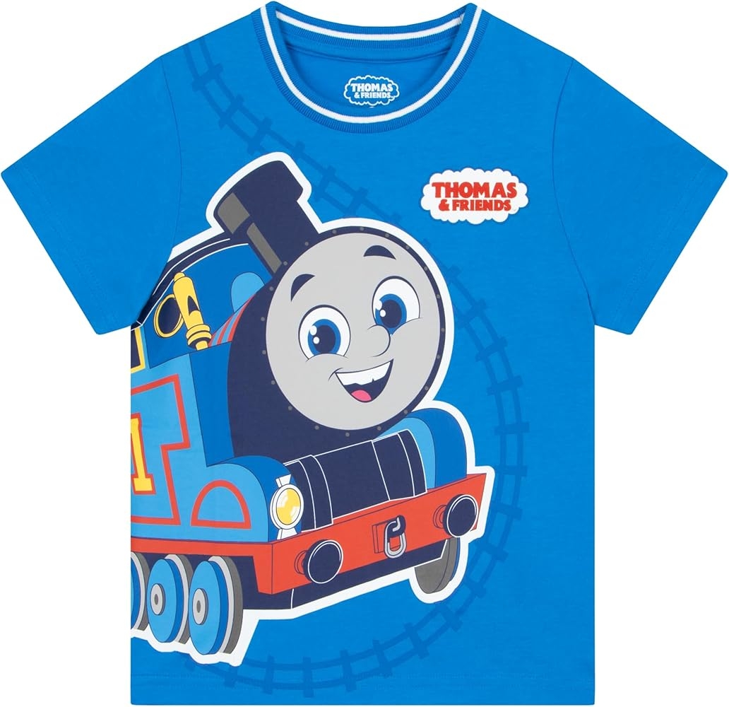 Amazon THOMAS FRIENDS Boys Tshirt Train T Shirt Thomas The Train Clothes Blue 7 Clothing Shoes Jewelry