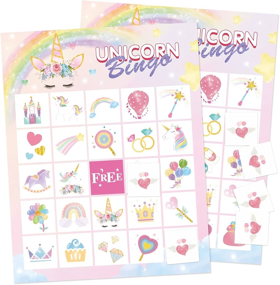 Unicorn Bingo Free Printable