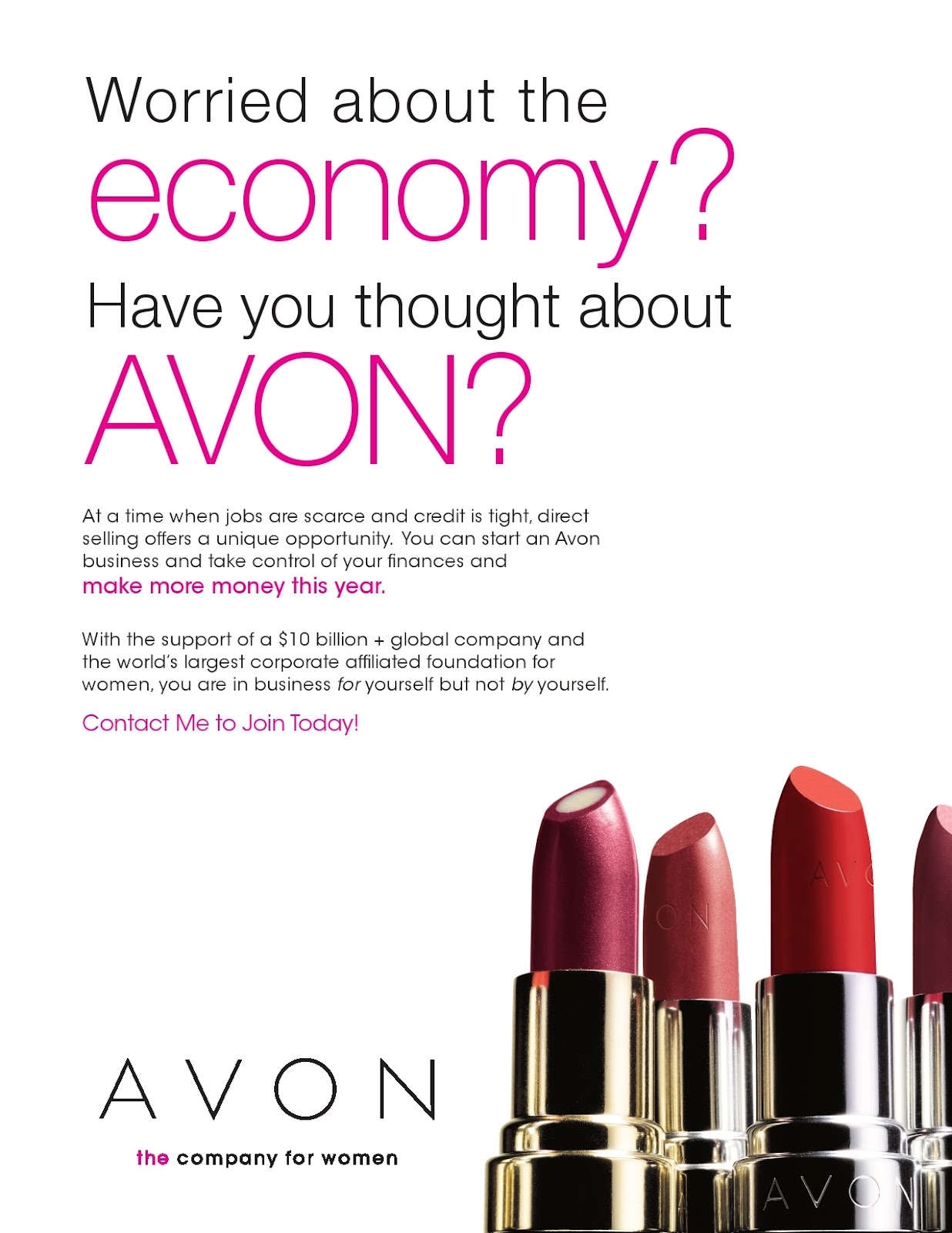 AVON District 7121 Prospecting Advertising In Local Publications
