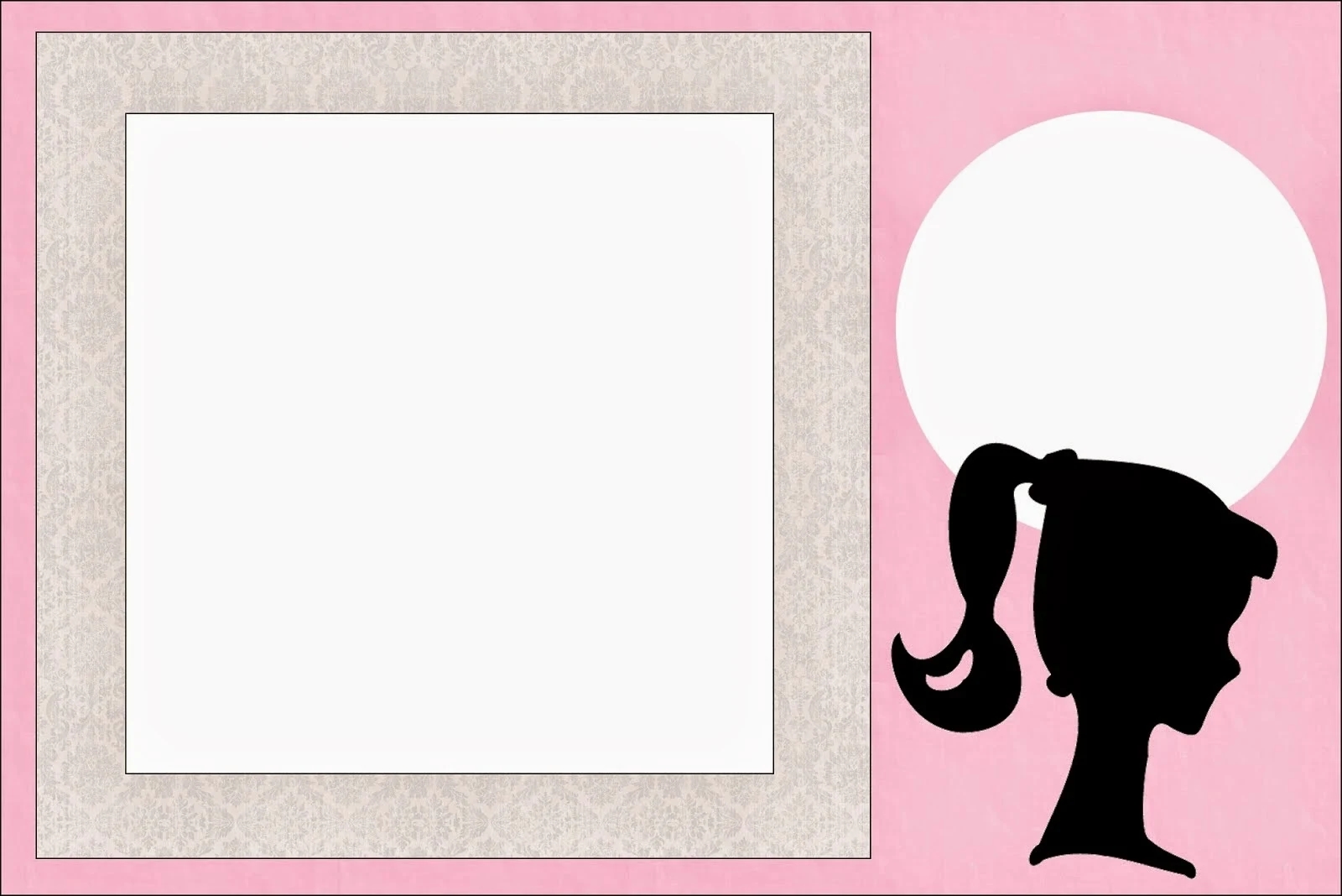 Barbie Silhouette Free Printable Invitations Oh My Fiesta In English