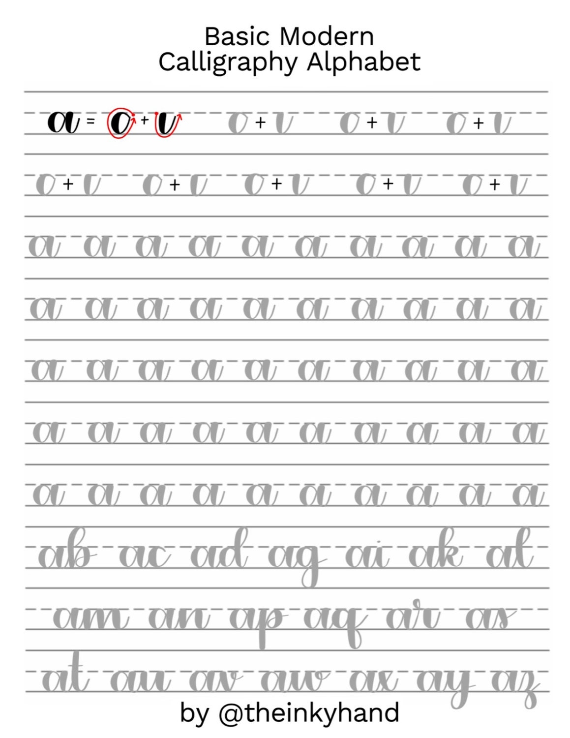 Free Modern Calligraphy Printables