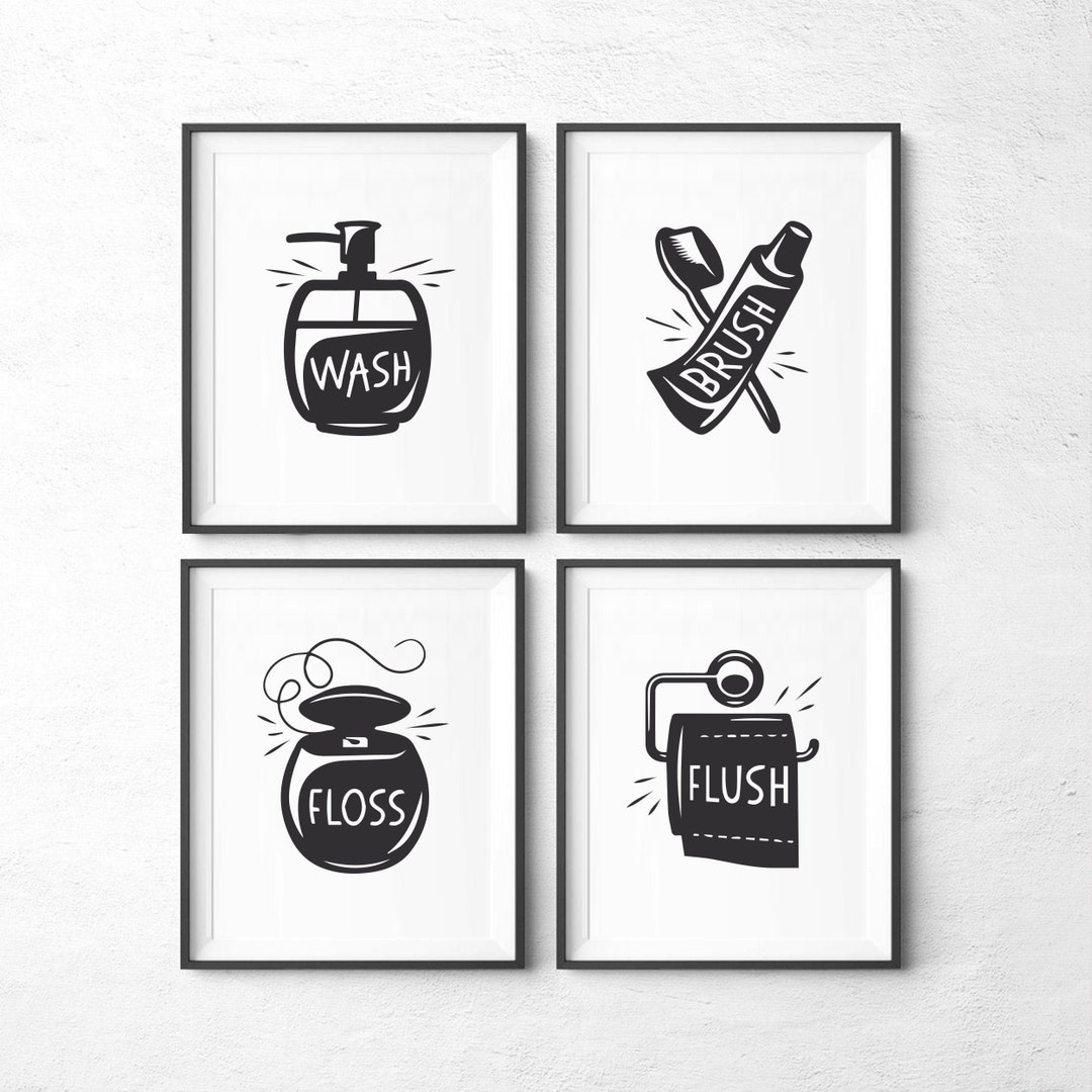 Free Printable Bathroom Wall Decor
