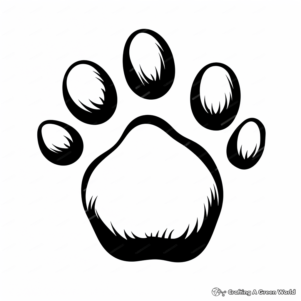 Bear Paw Coloring Pages Free Printable 