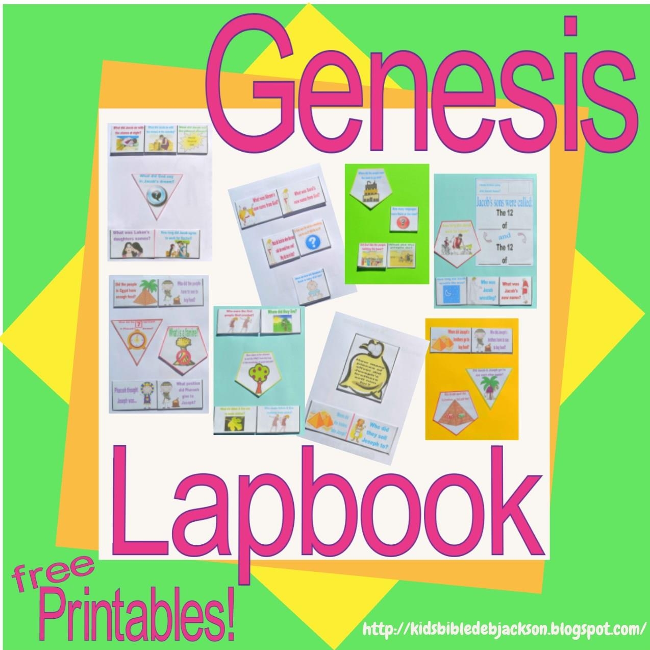 Bible Fun For Kids Genesis Lapbook Cut Glue Student Worksheets