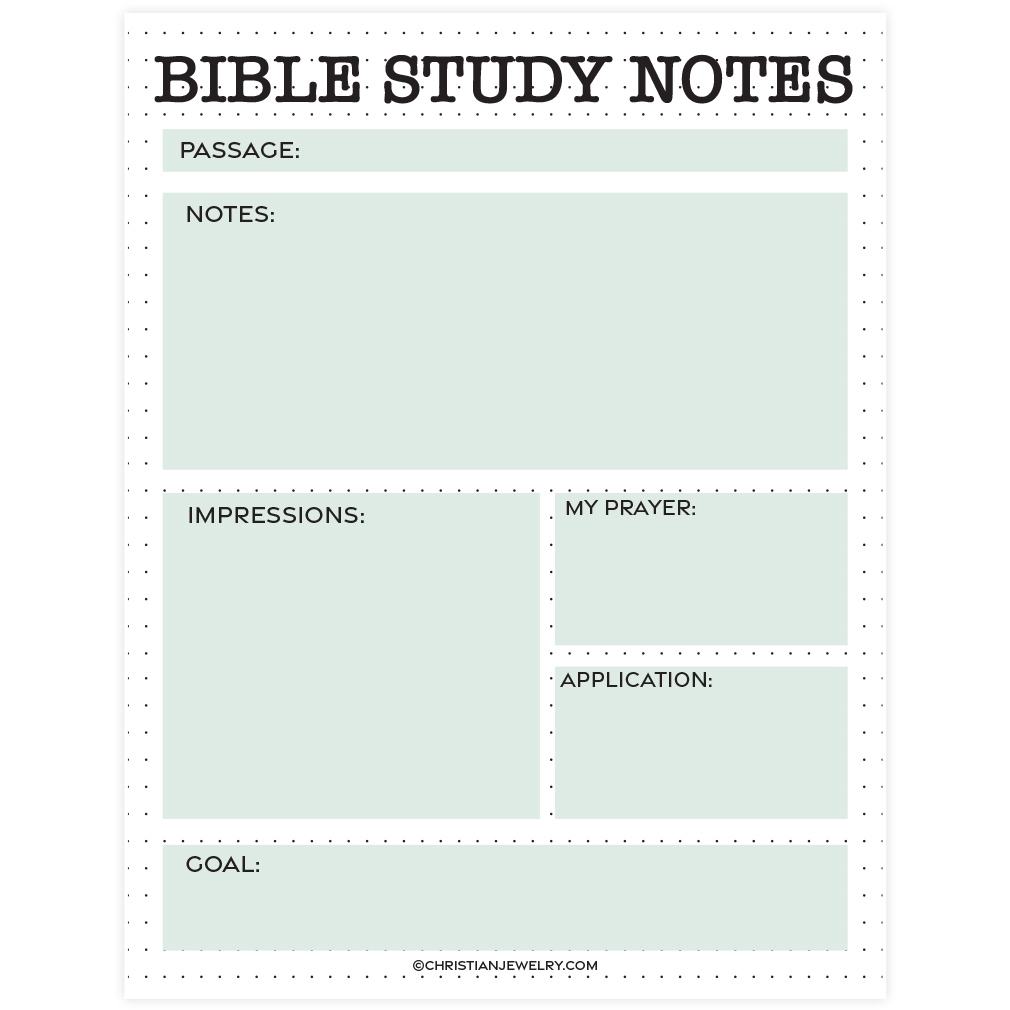 Free Printable Bible Study