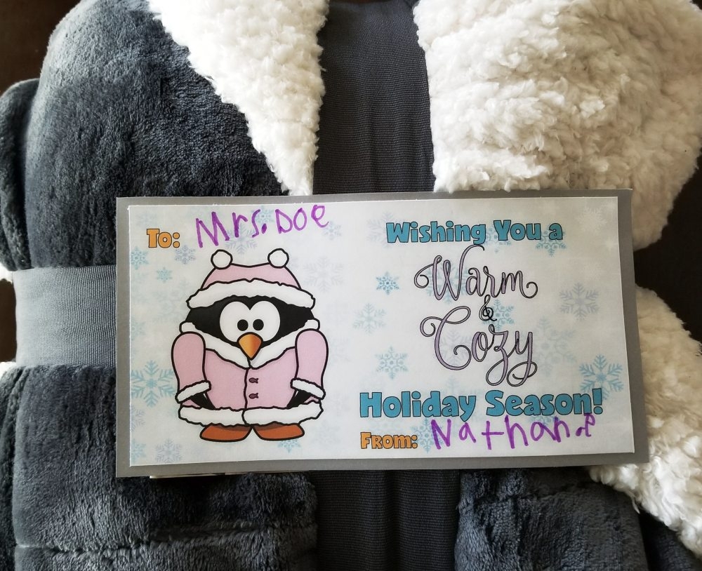 Blanket Gift Tag Free Printable