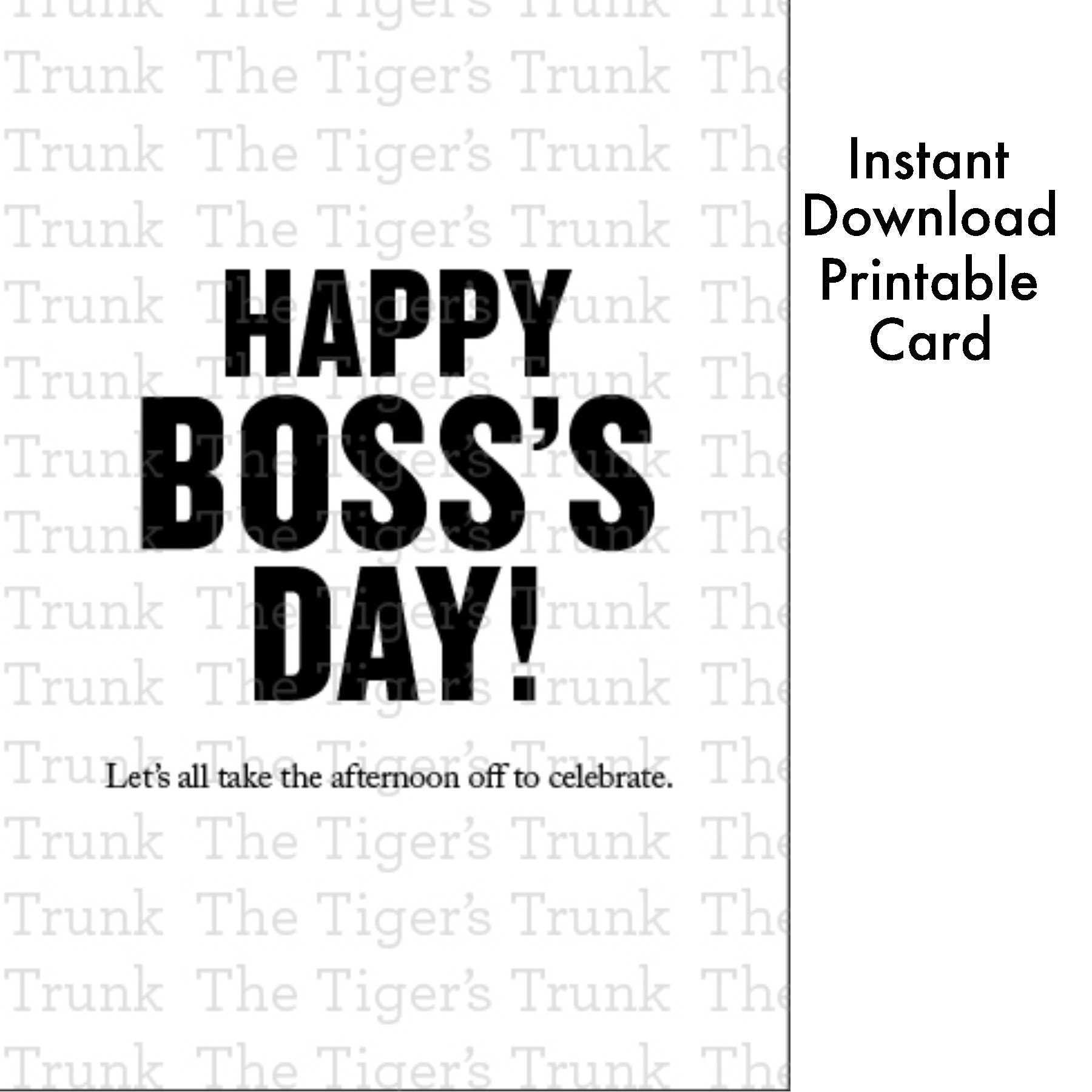 Boss s Day Card Funny Boss Day Card Instant Download Printable Bosses Day Card Boss Gift Digital Boss Appreciation Gift Boss Thank You Etsy