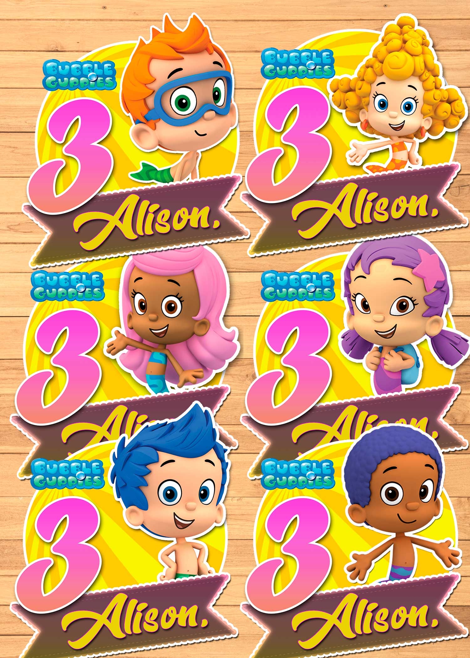 Bubble Guppies Birthday Centerpieces 6 Oscarsitosroom