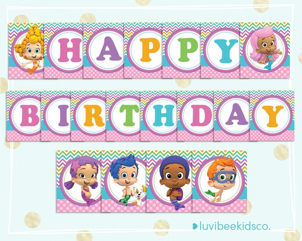 Bubble Guppies Party Printables