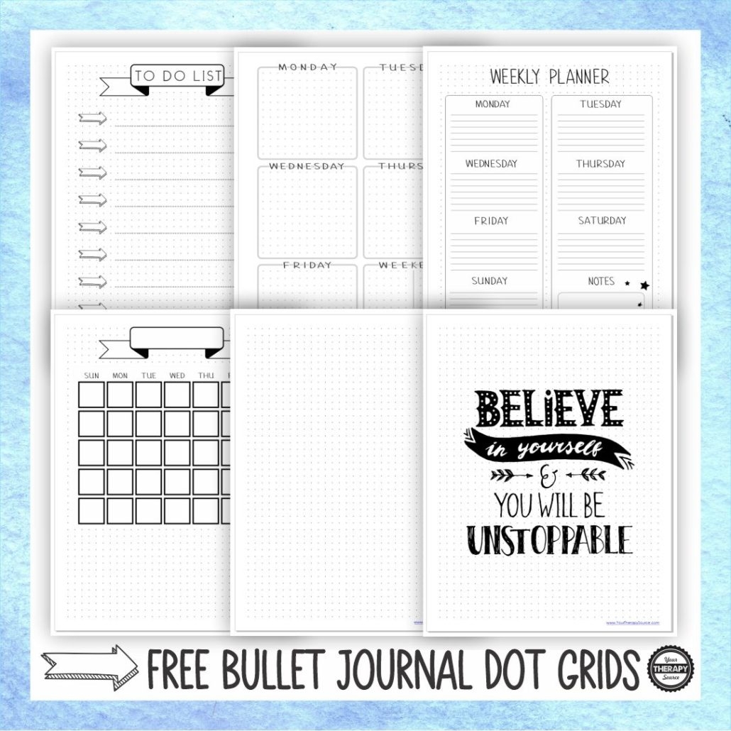 Free Printable Bujo Pages