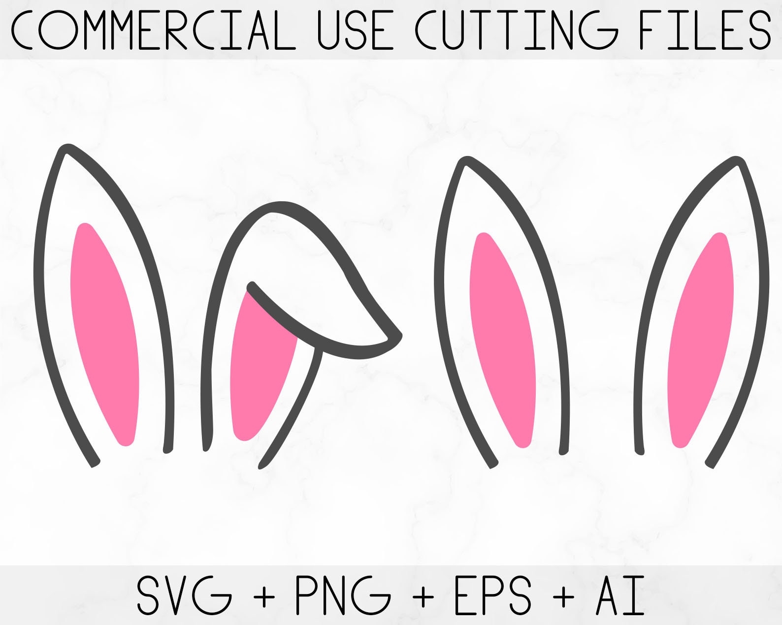 Bunny Ears Svg Easter Svg Easter Bunny Svg Bunny Svg Rabbit Ears Svg Cricut And Silhouette Etsy