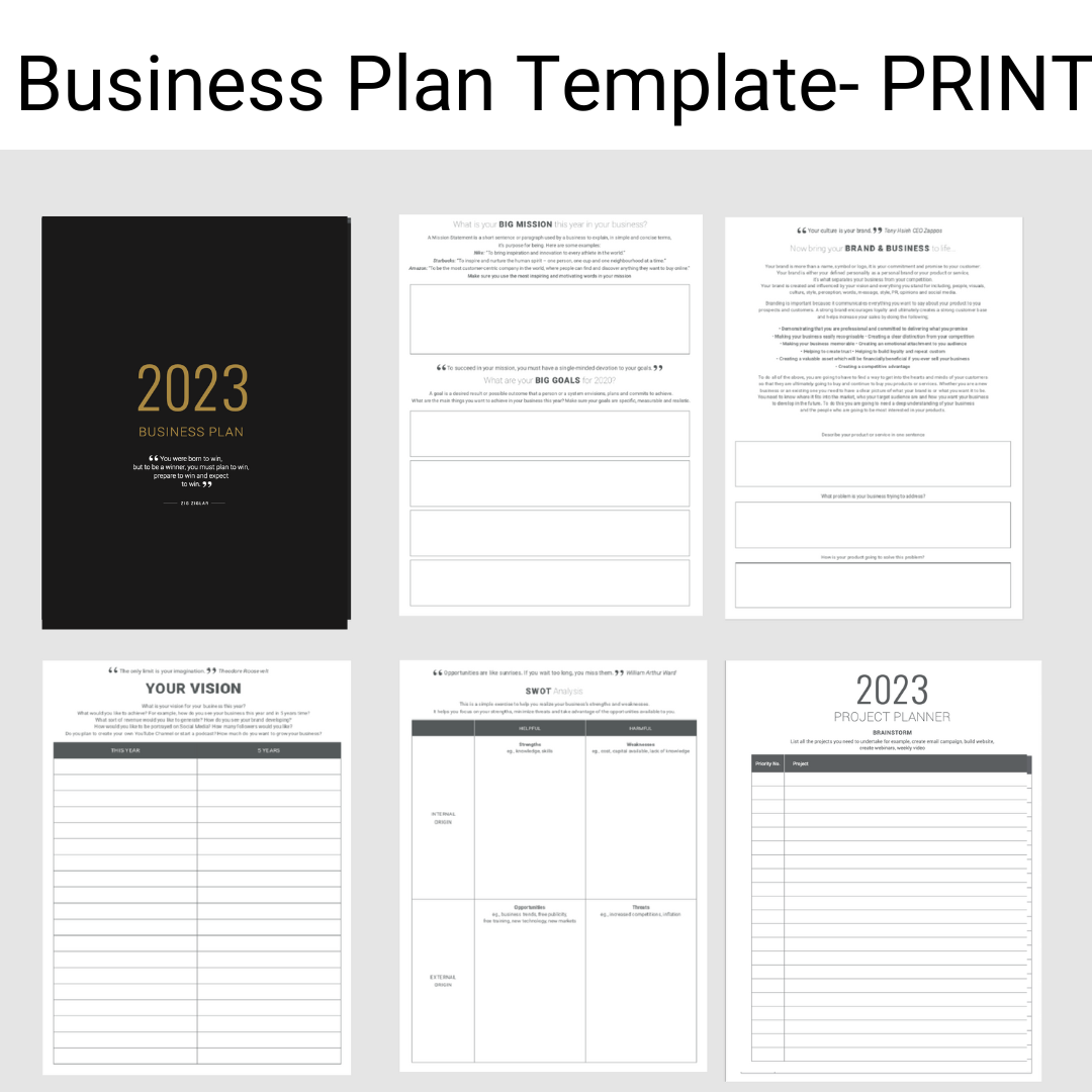Small Business Organizer Printable Free