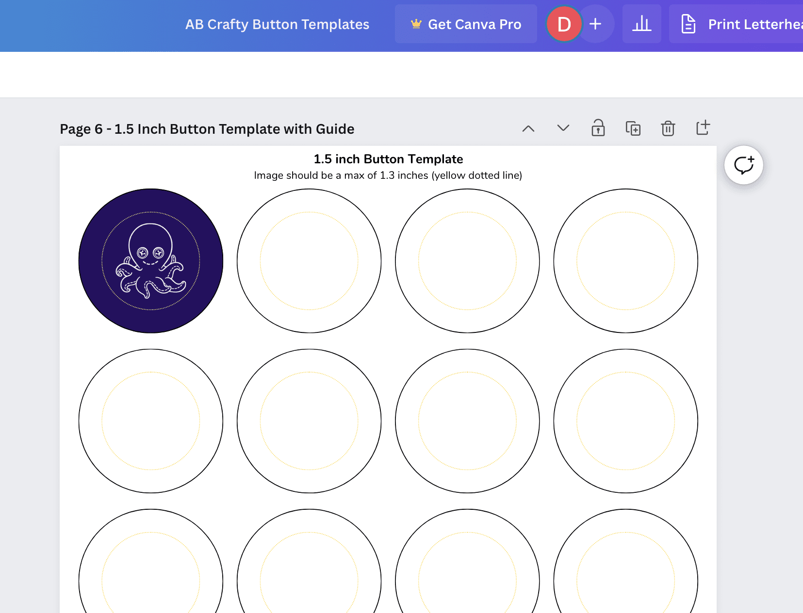 Free Printable Button Designs