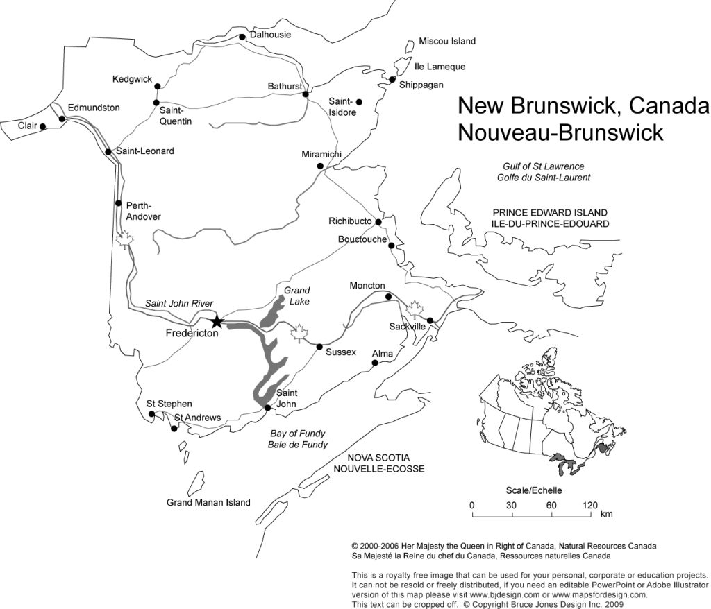 Free Printable Map Of Canada