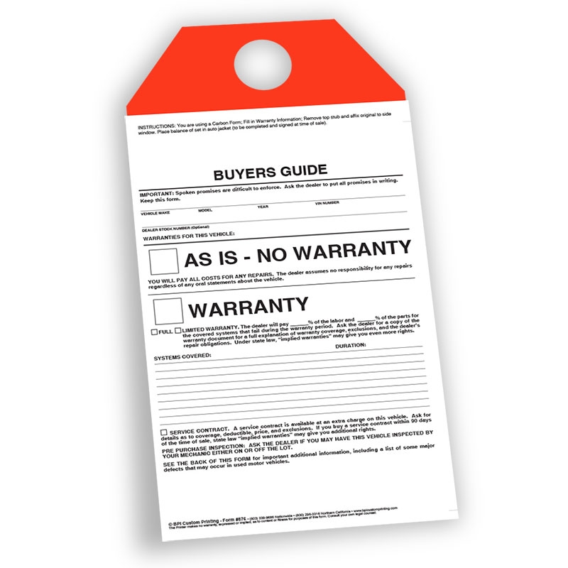 Free Printable Buyers Guide