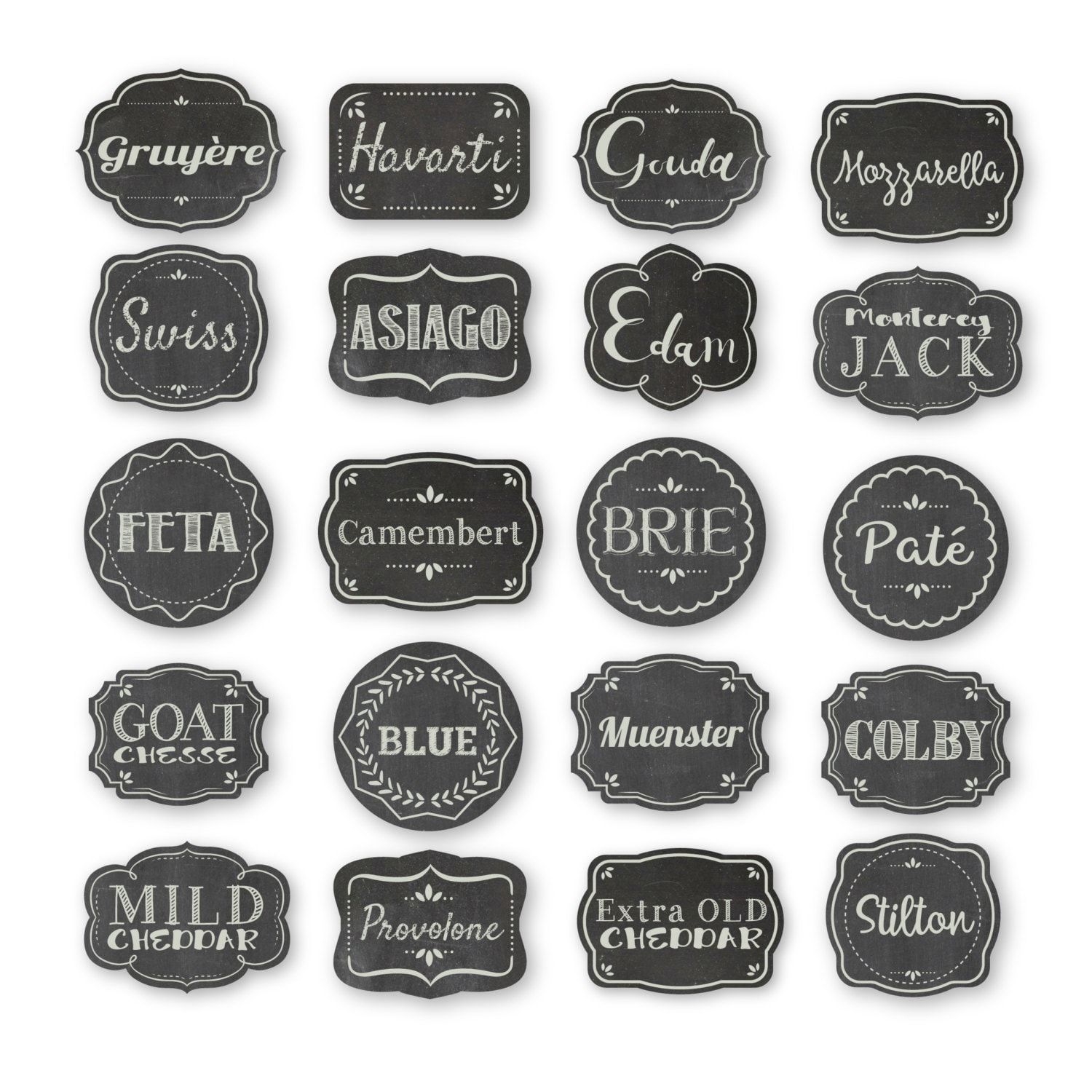 Cheese Party Name Tags Flags DIY Cheese Tags Printable Party Tags Instant Download Hors D oeuvre Parties