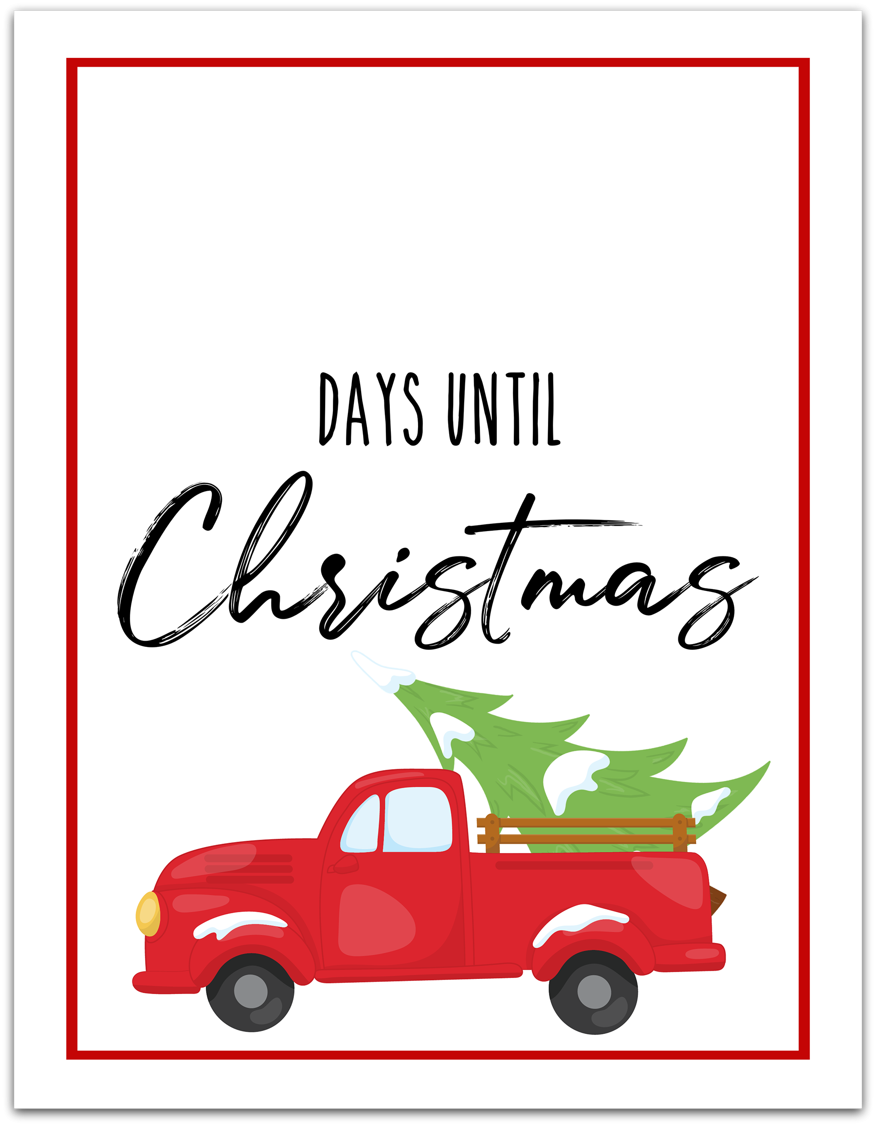 Christmas Countdown Free Printable Extreme Couponing Mom