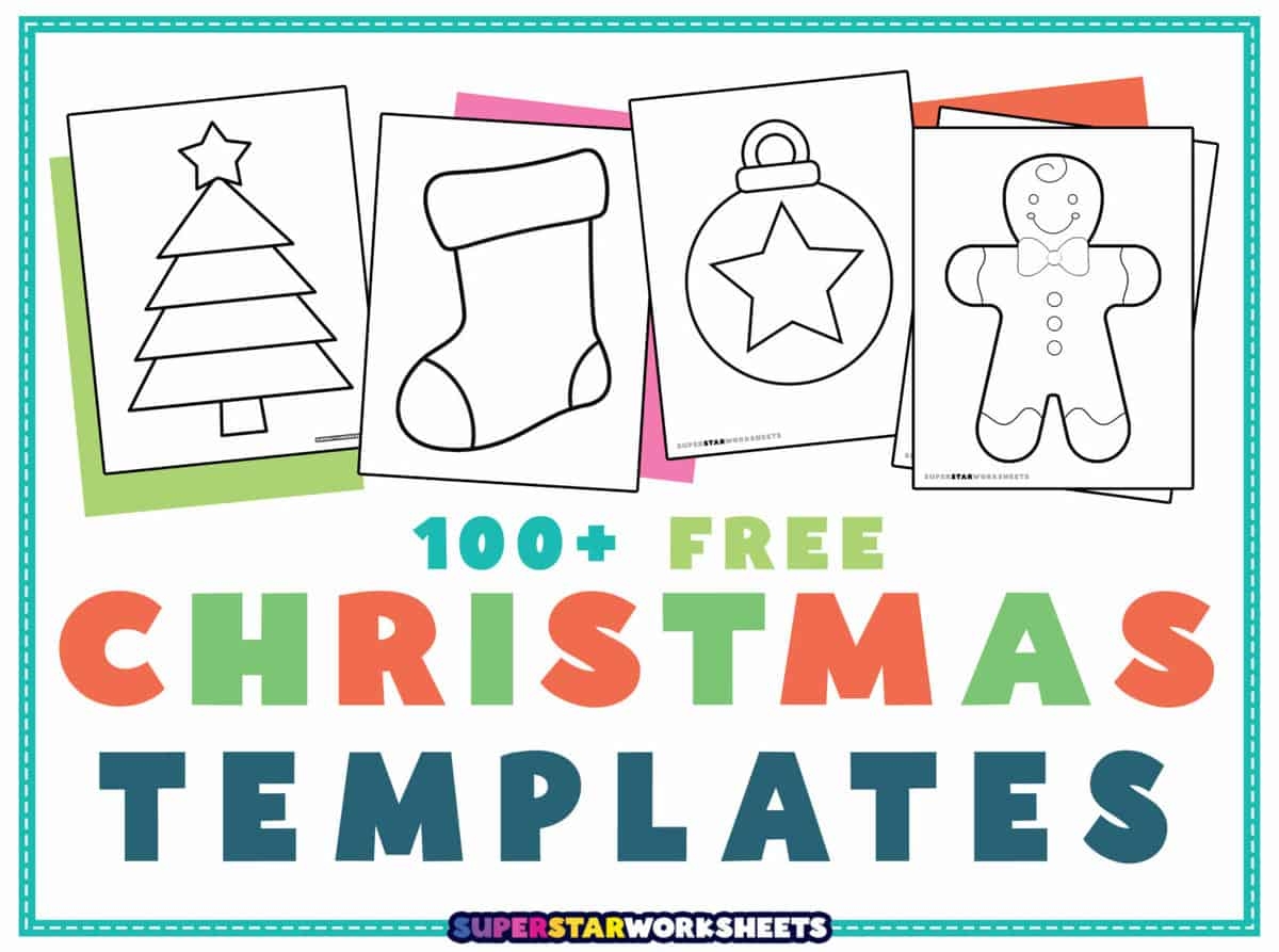 Christmas Templates Superstar Worksheets