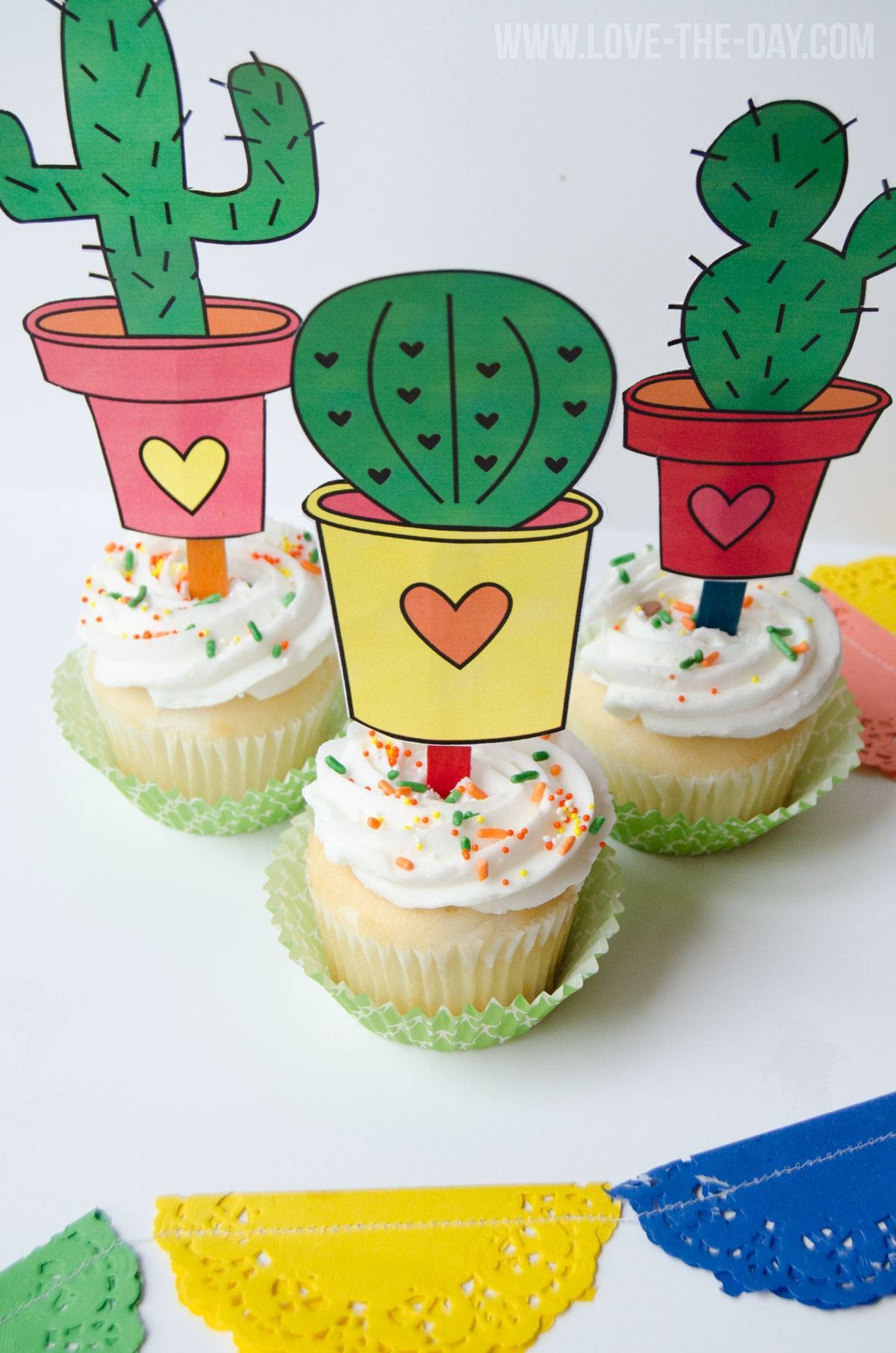Cinco De Mayo Printables FREE Cactus Toppers