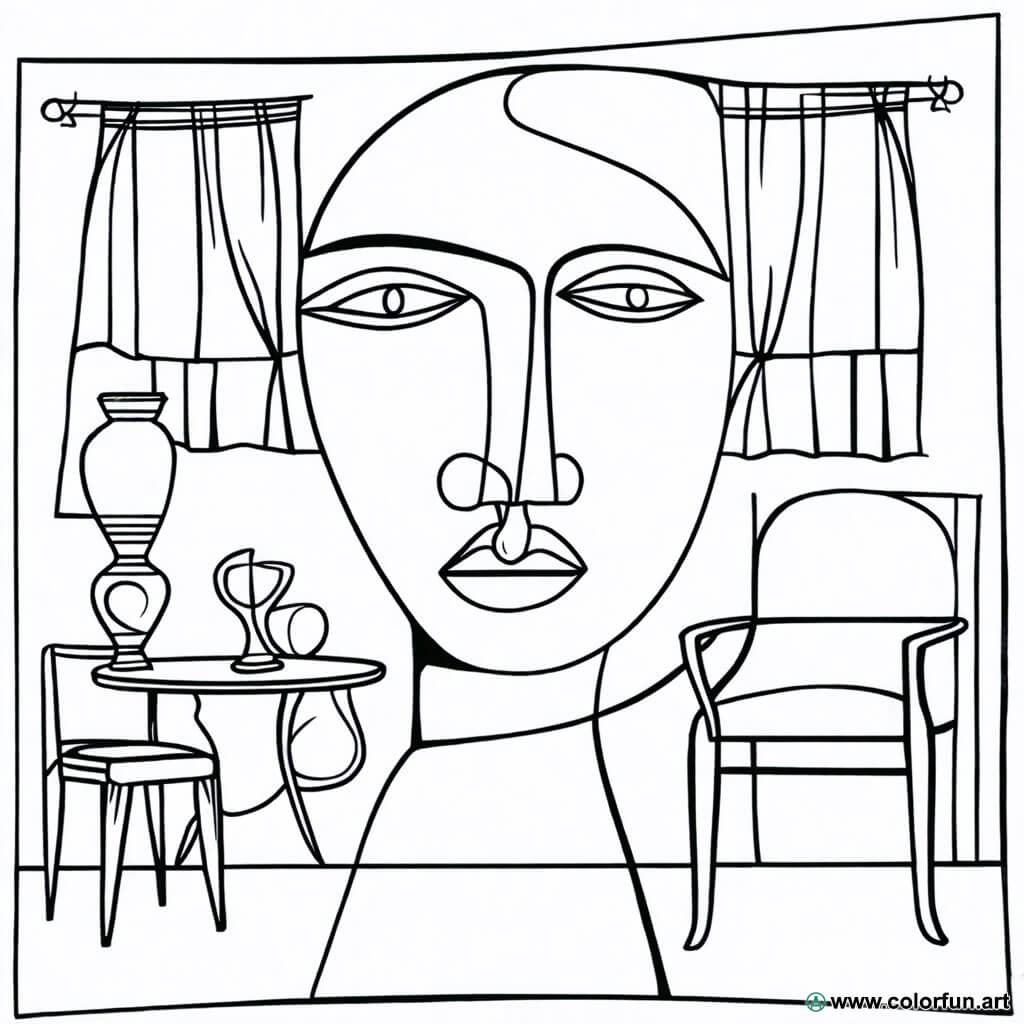 Free Printable Picasso Coloring Pages