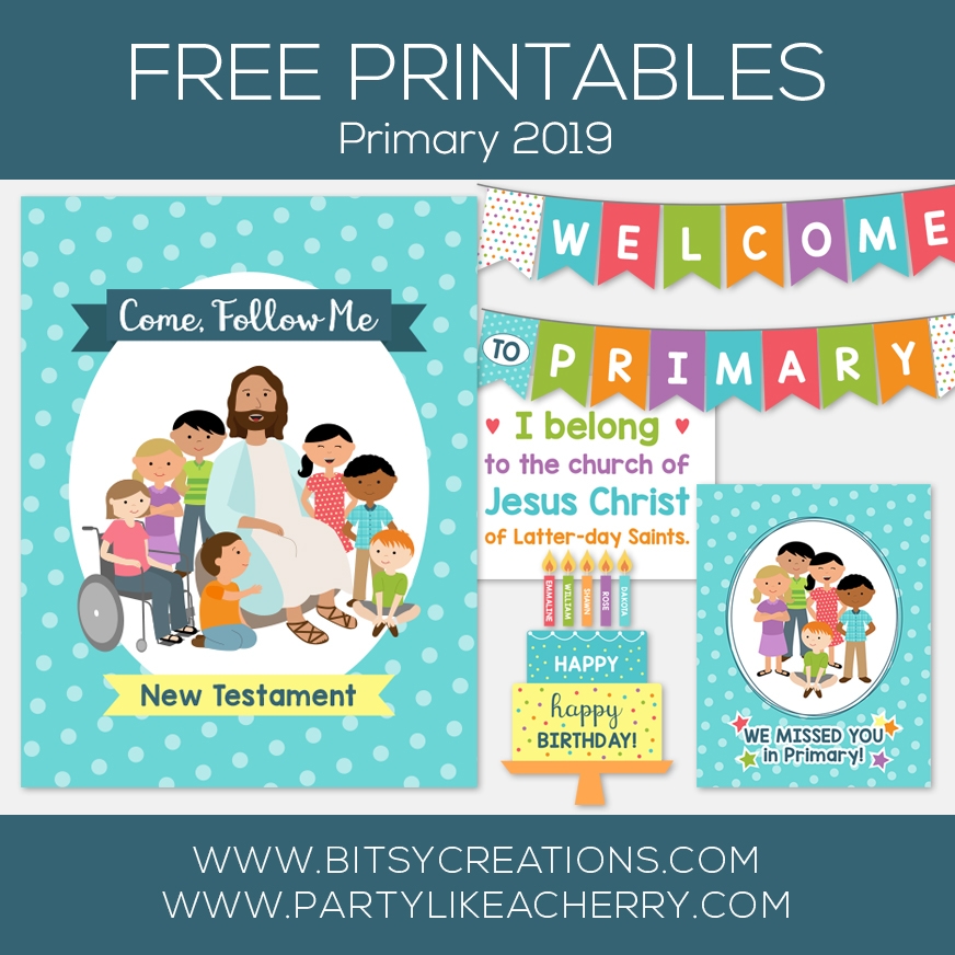 Come Follow Me New Testament Free Primary 2019 Printables