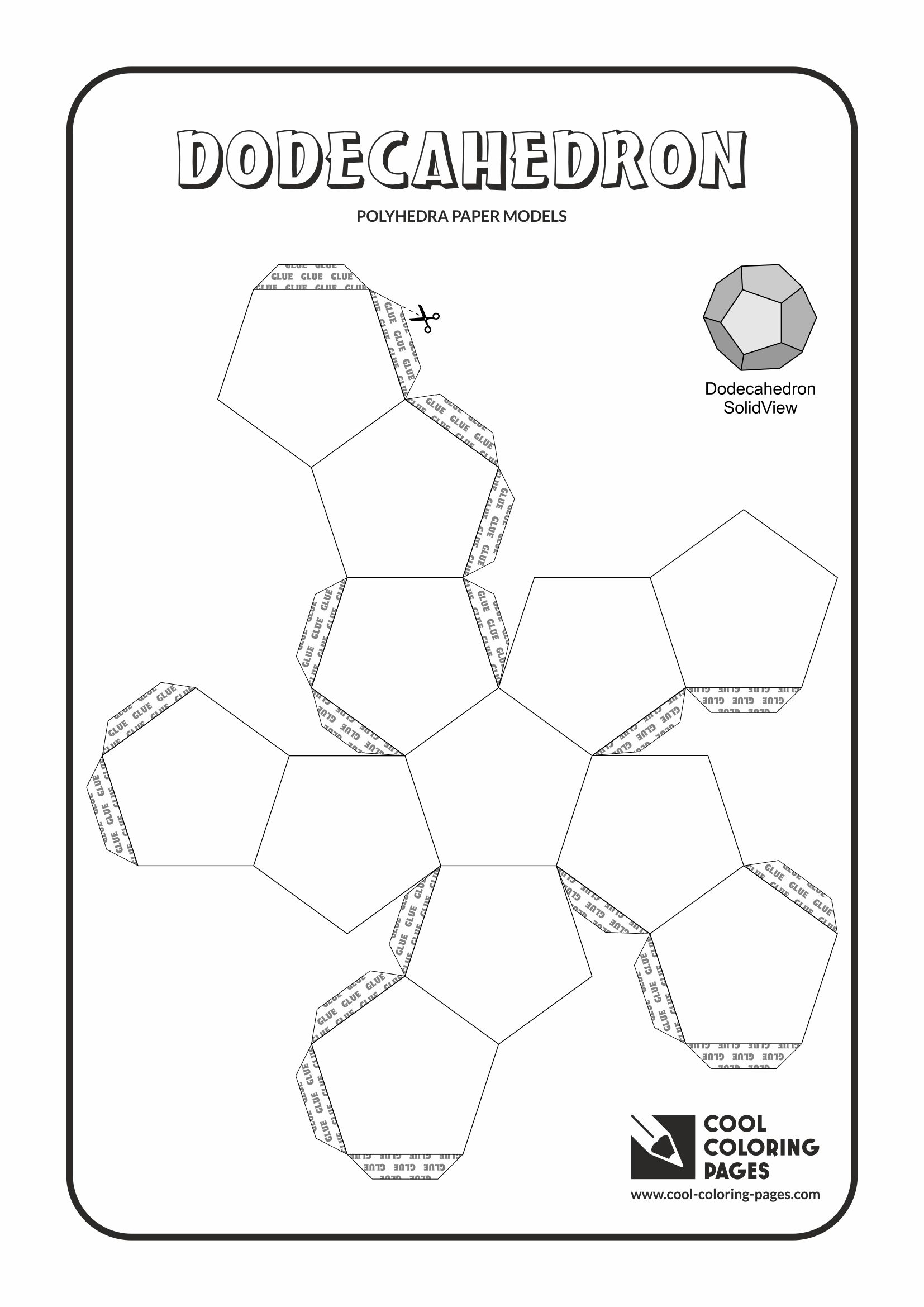 Free Printable Dodecahedron
